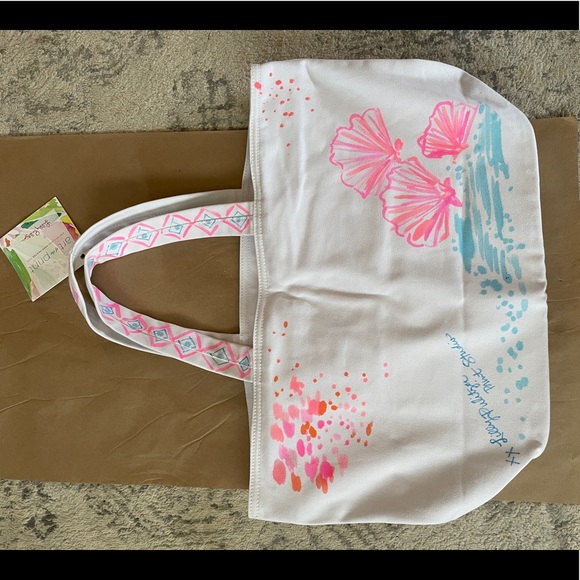 Lilly Pulitzer print studio tote one of a kind - Picture 2 of 4